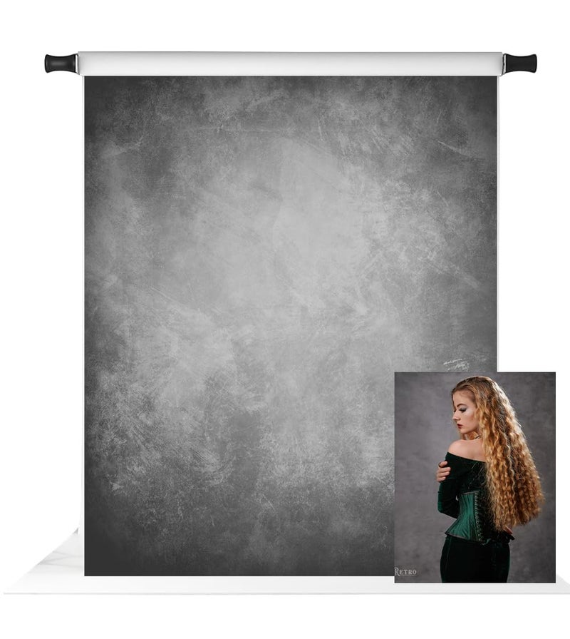 Kate 5x7ft Grey Abstract Backdrop for Photography Grey Portrait Photo Backdrops Old Master Background Props - Image 1